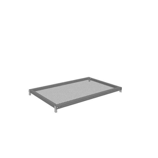 Z-Line Additional Perf. Steel Shelf W/ Clips, 36"Wx24"Dx1 5/16"H, Gry